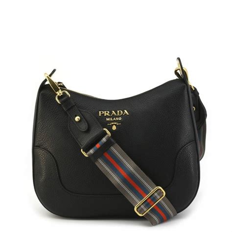 Prada Vitello Phenix Leather Crossbody Bag 